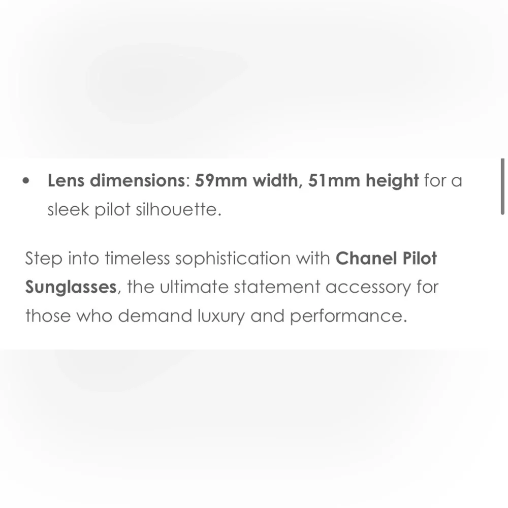 CHANEL Black Classic Pilot Aviator Sunglasses NWT - Picture 4 of 5